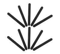 OHPHCALL Lot de 12 Bâtonnets de Ponçage Double Face Robustes en Éponge Abrasive Noire pour Miniatures et Figurines, pour Model Craft et Polissage Précis