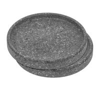 OHPHCALL Lot de 2 Plateaux de Pot de Fleurs en Céramique Robustes, Base Ronde pour Flowerpot, pour Balcon et Jardin, Protège des Éclaboussures Pendant été Vacances