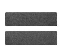 OHPHCALL Lot de 2 Tapis Autocollants pour Marche en Polyester Antidérapant, Tapis de Marchepieds Ménagers Lavables, du Bruit et Découpe Ajustable pour Escalier