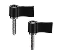 OHPHCALL Lot de 2 Vis L en Alliage D'aluminium Noir de 7, Facile à Utiliser Position Conviviale pour Réglage Précis