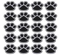 OHPHCALL Lot de 20 Patchs Appliqués en Tissu Polyester Motif Patte de Chien Noir, Écussons Brodés Adhésifs pour Couvrir Taches ou Trous sur Chemises et Paquet, pour Exprimer Votre