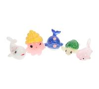 OHPHCALL Lot de 5 Mini Décorations en Résine pour Aquarium en Forme de Vie Marine Hawaïenne, Finition Soignée et Design Réaliste pour Décorer Votre Aquarium