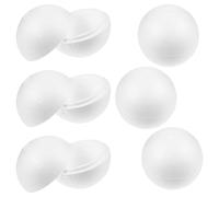 OHPHCALL Lot De 6 Boules Creuses Rondes pour Décorations De Fêtes Projets Scolaires Événements De Mariage