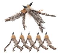 OHPHCALL Lot de 8 Jouets à Plumage pour Chats, Accessoires Interactifs D'insectes Artificiels pour Augmenter l'exercice et Améliorer L'humeur des Chats