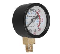 OHPHCALL Manomètre Haute Précision pour Compresseur à Air 0-12kg avec Boîtier Abs Noir Lecture Claire, pour Ateliers et Garages