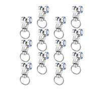 OHPHCALL Metal Curtain Track Rollers Set of 12, Sliding Pulley Runners in Alloy Material, Compatible with Ceiling Mounted Curtain Rails for Home Use