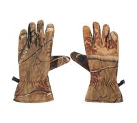 OHPHCALL Moufles de Chasse Camouflage Homme Imperméables en Tissu Extensible Doublure Polaire, Doigts Complets, Anti-dérapants, pour Cyclisme et Temps Froid