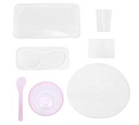 OHPHCALL Moule à Masque Visage Diy Ensemble De Silicone Outils De Soin Facial Pratiques Et Portables Pour Soin Visage à Domicile Ou Voyage