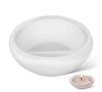 OHPHCALL Moule Silicone pour Bougie en Résine, Moule à Plateau Flexible et Facile à Démouler, Forme Mini Bol Irrégulier pour Création de Bougies et Décorations