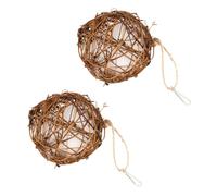 OHPHCALL Nichoirs pour Oiseaux Extérieur 2pcs en Bois et Coton, Matériaux de Nidification DIY pour Oiseaux Sauvages, pour Observation en Plein Air