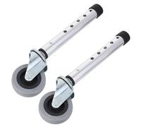 OHPHCALL Paire de Roues en Alliage d'Aluminium pour Déambulateur Structure Solide Facile à Installer Destinée aux Utilisateurs Seniors en Maison de Retraite