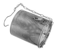 OHPHCALL Panier à Saumure Accessoire Pratique Cuisine Argentée en Acier Inoxydable Détachable pour Assaisonnement de Soupe et Braisé, Facile à Nettoyer