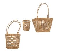 OHPHCALL Panier Décoratif Fond Carré en Léger et Portable , Panier Polyvalent pour Arrangement Floral et Décoration Intérieure