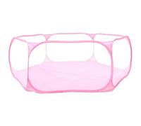 OHPHCALL Parc Polyester Pliable de Animaux pour en Rose, Clôture Portable Sécurisée pour Chats et Chiens, pour Usage Intérieur