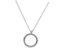 OHPHCALL Pendentif Acier Inoxydable Avec Verre Transparent Pour Bijoux Personnalisés Locket Ouvrable Pour Souvenirs De Mariage Et Mémoire Animale Chaîne Incluse