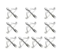 OHPHCALL Pendentifs Charme en Alliage Argenté Forme Arc et Flèche, 20 Pièces pour Création Bijoux, Accessoires Décoratifs Délicats Adaptés Bracelet et Collier
