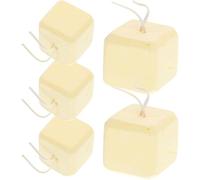 OHPHCALL Pierre à Aiguiser pour Petits Animaux 5pcs Beige en Substance Minérale pour Broyer Les Dents et Protéger la Santé Bucco-Dentaire des Hamsters Lapins et Cochons d'Inde