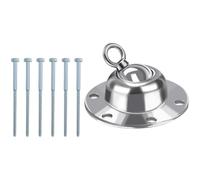 OHPHCALL Piquet d'attache Ancre Métallique Résistante pour Chien en Fer Robuste Rotation à 360 Degrés pour Entraînement et Camping en Extérieur