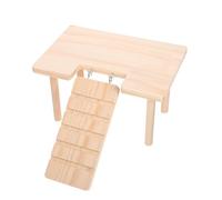 OHPHCALL Plateforme Bois pour Hamster et Cochon avec Échelle Escalade Sensoriel pour Cage Support Multi-usages pour Rongeurs Actifs et Santé