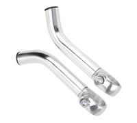 OHPHCALL Poignées de Vélo de Shofar Ergonomiques en Alliage D'aluminium Réduisent la Douleur des Mains et Soulagent Poignets et Bras, pour Guidon VTT Argenté