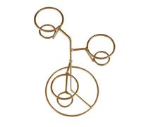 OHPHCALL Porte-glace en Fer Simple Base Stable et Trous Ronds pour Support de Cornets, Design Artistique en Fer pour Stand de Glaces Élégant et Pratique