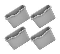 OHPHCALL Poubelle suspendue pour cuisine petite en plastique 4pcs, bac à compost mural, facile à nettoyer, pour sous évier et porte de placard, cuisine et bureau