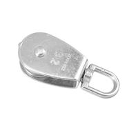 OHPHCALL Poulie de Levage Simple en Acier Inoxydable Argentée, Résistante la Température L'usure, pour Corde ou Câble, Usage Intérieur et Extérieur