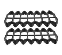 OHPHCALL Protection Étanche pour Boîtes aux Lettres en Silicone Noir, Doublure Carrée Résistante à L'humidité, Installation Facile, Lot de 2 Pièces pour Usage Domestique