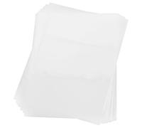 OHPHCALL Protège-Feuilles Transparents de Banque en PVC Blanc, 10 Pages par Pochette, Rangement Spacieux et Facile à Transporter