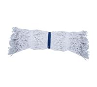 OHPHCALL Recharge pour Balai Serpillière Ménagère Blanche, Tête de Balai Détachable et Lavable en Plastique et Tissu, pour Sols Résidentiels et Industriels