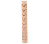 OHPHCALL Rouleau à Main en Bois Motif Gravé pour Texturer la Pâte Polymère Facile à Utiliser, pour Poterie et Artisanale