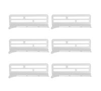 OHPHCALL Séparateurs Design Ajustable Clips Multifonctions en Plastique Blanc 6pcs pour Organisation Frigo de Réfrigérateur et Usage Domestique