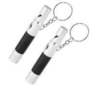 OHPHCALL Sifflet de Survie Multifonctionnel 2pcs avec Boussole et Lampe Torche, Alliage D'aluminium Portable pour Camping Nocturne et Randonnée en Plein Air