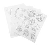 OHPHCALL Stabilisateur Hydrosoluble Support Stable pour Broderie 4 Feuilles en Papier pour Tissus et Maille Tissée, pour Création Artisanale et Magasin de Vêtements