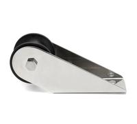 OHPHCALL Support 1 Pièce Bateau de Argenté Acier D’Ancre Inoxydable | Surface Polie, Rouleau en Nylon, pour Chaîne D’ancre, Installation Facile