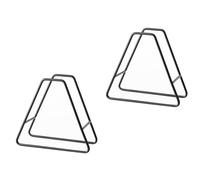 OHPHCALL Support de Dessous de Verre Noir, Lot de 2pcs, Design Simple, Multifonctionnel pour Organiser et Ranger Accessoires la Cuisine Efficacement