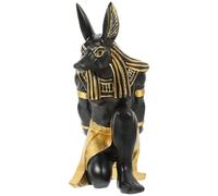 OHPHCALL Support de Téléphone en Résine Anubis Ornement de Chien Décoratif pour Bureau et Maison Design Humain Pratique et Portable