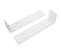 OHPHCALL Support Mural pour Tringle à Rideaux Électrique en Fer Inoxydable Argenté, Résistant à L'usure Glissement Directionnel, Lot de 2 Pièces pour Installation Fiable