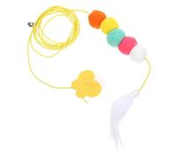 OHPHCALL Suspendu Réglable pour Chat D'insecte de Dessin Animé Corde en Polyester et Plumage pour Exercice Aérobie et Jeu Autonome