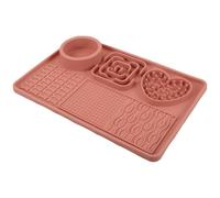 OHPHCALL Tapis à Lécher en Silicone pour Chiens et Chats, Antidérapant et Réutilisable, Forme Unique avec Ventouse, pour L'entraînement Beauté Animale