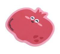 OHPHCALL Tapis de Souris Pomegranate en Caoutchouc et Tissu, Forme Créative et Antidérapante, pour Bureau et Décoration de Travail, Couleurs Vives Résistantes la Décoloration