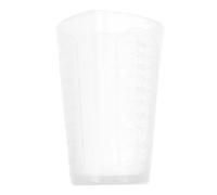 OHPHCALL Tasse à Mesurer en Silicone Triangulaire Blanche Facile à Nettoyer Moulage Monobloc pour Résine Époxy et Liquides pour Art et Coulée