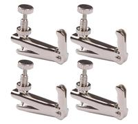 OHPHCALL Tendeurs de Corde en Métal Argenté Accordeur Fin Précis Surface Brillante 4pcs pour Violon Facile à Installer, Accessoires Indispensables
