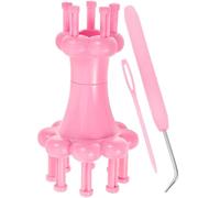 OHPHCALL Tricotin Manuel Kit de Bricolage en Plastique Facile à Utiliser Outil de Tricot avec Aiguilles et Crochet pour DIY et Écharpes pour Maison