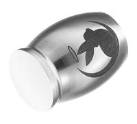 OHPHCALL Urne Crémation Lapin en Métal, Urne Funéraire Portable et Résistante, Adaptée pour Petits Animaux de Compagnie et Conservation des Souvenirs