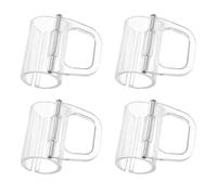 OHPHCALL Window Shade Clips Cordless Blinds Parts 4pcs PC Plastic Handles for Living Room Office with Cordless Safety and Light Control