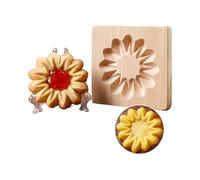Ohphnt Wooden Cookie Molds,Diy Baking Moulds,3d Biscuit Shape Baking Tools,Kitchen Accessories Plate Moulds,Reusable Cookie Shapes for Cookies-C