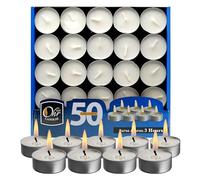 Ohr Candles Bougies Chauffe Plat - Pack de 50 Bougies en Vrac - Lot Bougies Chauffe Plat - Bougies Blanches Chauffe-Plat - 4 heures