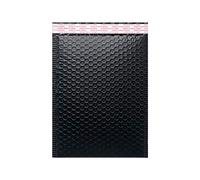 OhR928 Lot de 5 enveloppes pour envoi postal, doublées et rembourrées à bulles Noir