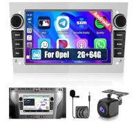 Ohradio 2G+64G Autoradio Android 15 pour Opel Astra/Antara/Vectra/Corsa/Zafira/Meriva/Vivaro/Combo/Signum/Tigra - Carplay Android Auto sans Fil -7" Écran Tactile avec WiFi GPS FM/RDS BT SWC+Caméra+MIC